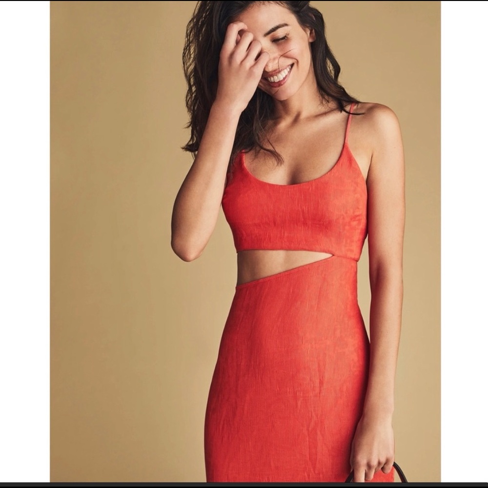 $345 NWT FLAGPOLE NYC bondi resort dress cutout